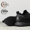 Bruno Marc Men’s MaxFlex Dress Sneakers Oxfords | 5mm Mesh EVA Insole with Arch Support, Shock-Absorbent MD Midsole, Non-Slip Rubber Outsole for Formal & Casual Wear(All Black)