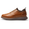 Bruno Marc Men’s MaxFlex Dress Sneakers Oxfords | 5mm Mesh EVA Insole with Arch Support, Shock-Absorbent MD Midsole, Non-Slip Rubber Outsole for Formal & Casual Wear(Light Brown/Coffee)