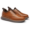 Bruno Marc Men’s MaxFlex Dress Sneakers Oxfords | 5mm Mesh EVA Insole with Arch Support, Shock-Absorbent MD Midsole, Non-Slip Rubber Outsole for Formal & Casual Wear(Light Brown/Coffee)