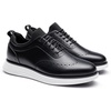 Bruno Marc Men’s MaxFlex Dress Sneakers Oxfords | 5mm Mesh EVA Insole with Arch Support, Shock-Absorbent MD Midsole, Non-Slip Rubber Outsole for Formal & Casual Wear(Black)