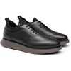 Bruno Marc Men’s MaxFlex Dress Sneakers Oxfords | 5mm Mesh EVA Insole with Arch Support, Shock-Absorbent MD Midsole, Non-Slip Rubber Outsole for Formal & Casual Wear(Black/Coffee)