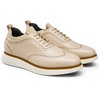 Bruno Marc Men’s MaxFlex Dress Sneakers Oxfords | 5mm Mesh EVA Insole with Arch Support, Shock-Absorbent MD Midsole, Non-Slip Rubber Outsole for Formal & Casual Wear(Apricot-pu)