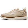 Bruno Marc Men’s MaxFlex Dress Sneakers Oxfords | 5mm Mesh EVA Insole with Arch Support, Shock-Absorbent MD Midsole, Non-Slip Rubber Outsole for Formal & Casual Wear(Apricot-pu)