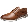 Bruno Marc Men’s Casual Dress Sneaker Oxford Shoes | Business Formal Derby Plain Toe Oxfords Crossflex GentEdge Soft Vamp(Brown)