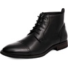 Bruno Marc Men’s Dress Ankle Boots Cap Toe Oxford Boot | Cushioned Insole, Stitch Reinforced, Non-slip Durable Rubber Outsole, for Business, Party & Daily Wear(Black)