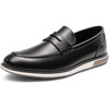 Bruno Marc Men’s Dress Penny Loafer Slip-on Shoes | Arch Support Comfortable Foam Insole Easy Wear Daily Office Formal Business Wedding Casual(Black)