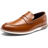 Bruno Marc Men’s Dress Penny Loafer Slip-on Shoes | Arch Support Comfortable Foam Insole Easy Wear Daily Office Formal Business Wedding Casual(Brown)