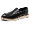 Bruno Marc Men’s Dress Slip-on Classic Loafers Formal Shoes(Black)