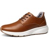 Bruno Marc Men’s Dress Sneakers MaxFlex ActiveMetro | Cushioned KineticFoam Midsole, Breathable Insole, Non-slip Rubber Outsole, Stylish Versatile Weekend Walks & Light Activities(Brown)