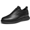 Bruno Marc Men’s MaxFlex Dress Sneakers Oxfords | 5mm Mesh EVA Insole with Arch Support, Shock-Absorbent MD Midsole, Non-Slip Rubber Outsole for Formal & Casual Wear(All Black)