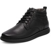 Bruno Marc Men’s Mid Top Chukka Sneaker Dress Boot | Lace-up breathable lining, comfy insole, ideal for daily wear, formal events casual outings, all-day comfort mid-top boots(Black Monochrome)