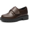 DREAM PAIRS Boys’ Uniform & School Shoes Dress Slip-On Loafers Casual Flat Shoes (Toddler/Little Kid/Big Kid)(Brown)