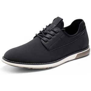 Bruno Marc Men’s Casual Dress Shoes Business Oxfords | Spliced Upper, Non-Slip TPR Outsole,Soft Padded Collar for Office, Wedding & Semi-Formal Occasions(Black)