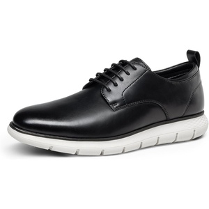 Bruno Marc Men’s Casual Dress Sneakers Business Shoes | Lightweight EVA Sole, Foam Padded Collar, Slip-Resistant Rubber Patches for Business Casual Work & Travel Wear(Black)