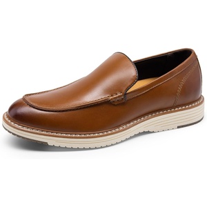 Bruno Marc Men’s Dress Slip-on Classic Loafers Formal Shoes(Brown)