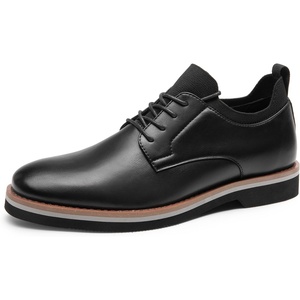 Bruno Marc Men’s Lace-Up Comfortable Fashion Dress Shoes | For Work & Off-Work, Arch Support, Lightweight Cushioning, Elastic Collar, Polished Stylish Oxfords for All Occasions(Black)