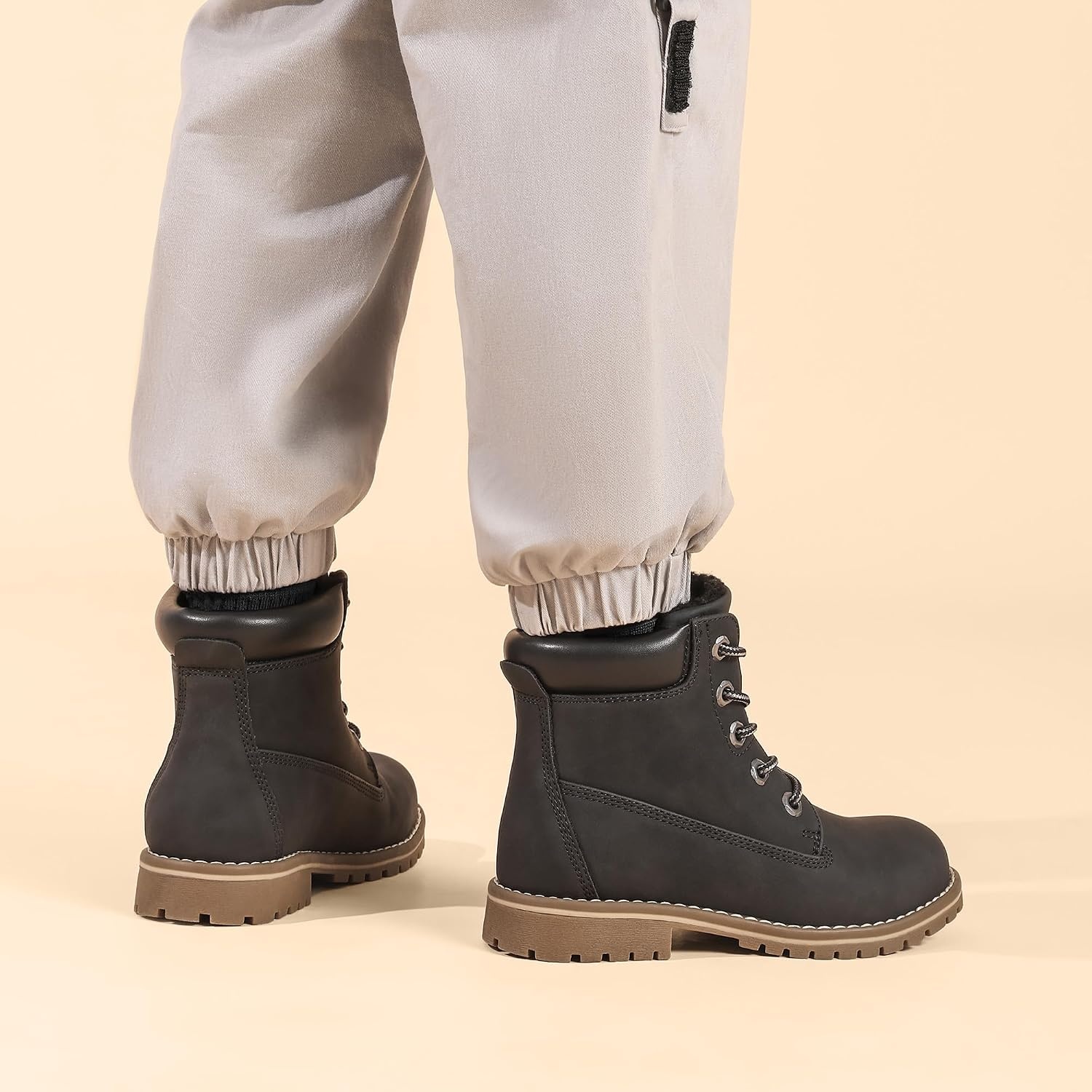 image:imageBruno Marc Boys Winter Snow Boots NonSlip Outdoor Ankle BootsBlack