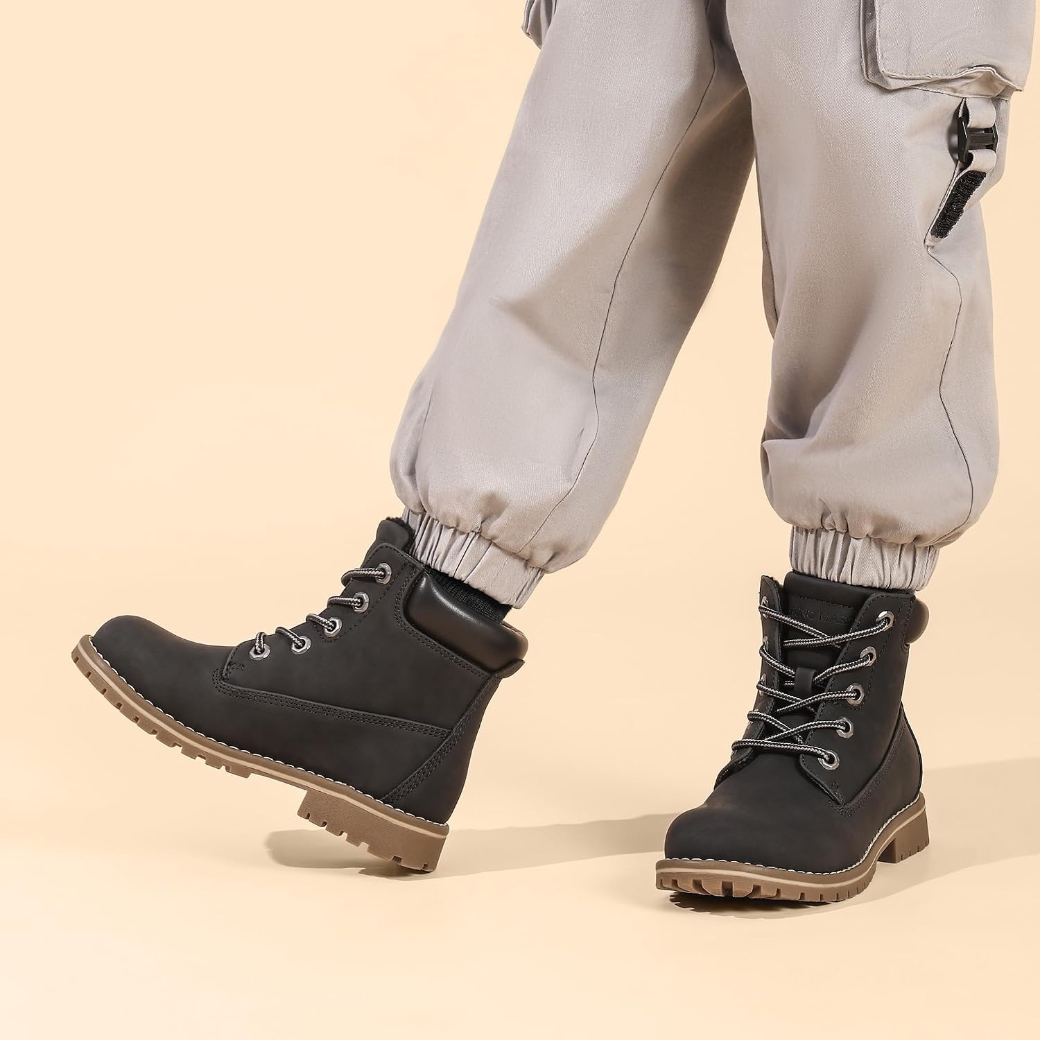 image:imageBruno Marc Boys Winter Snow Boots NonSlip Outdoor Ankle BootsBlack