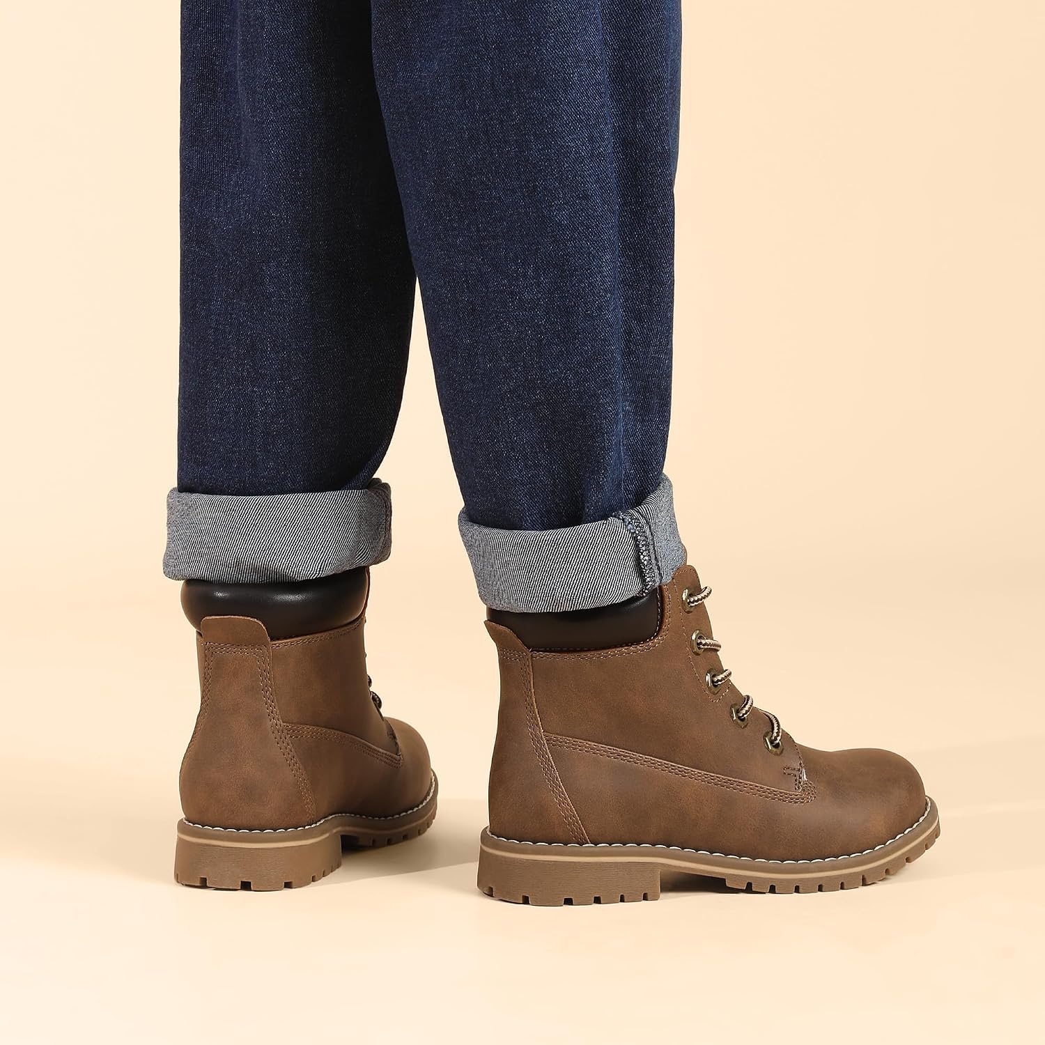 image:imageBruno Marc Boys Winter Snow Boots NonSlip Outdoor Ankle BootsBrown