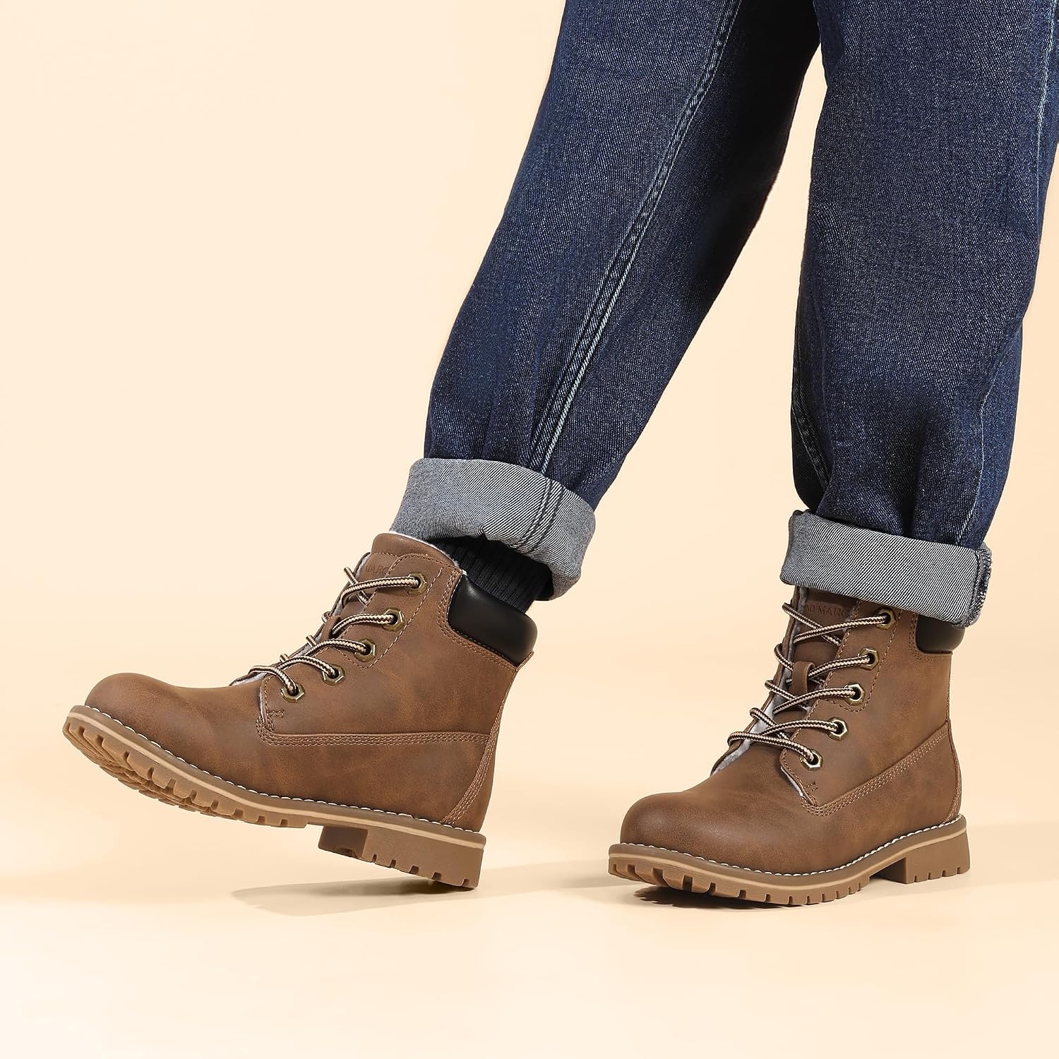 image:imageBruno Marc Boys Winter Snow Boots NonSlip Outdoor Ankle BootsBrown