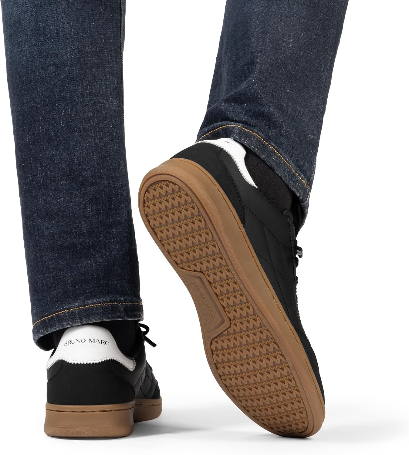 image:imageBruno Marc Mens Casual Dress Sneakers Shoes Lightweight Comfortable Fashion TToe Skate ShoesBlack