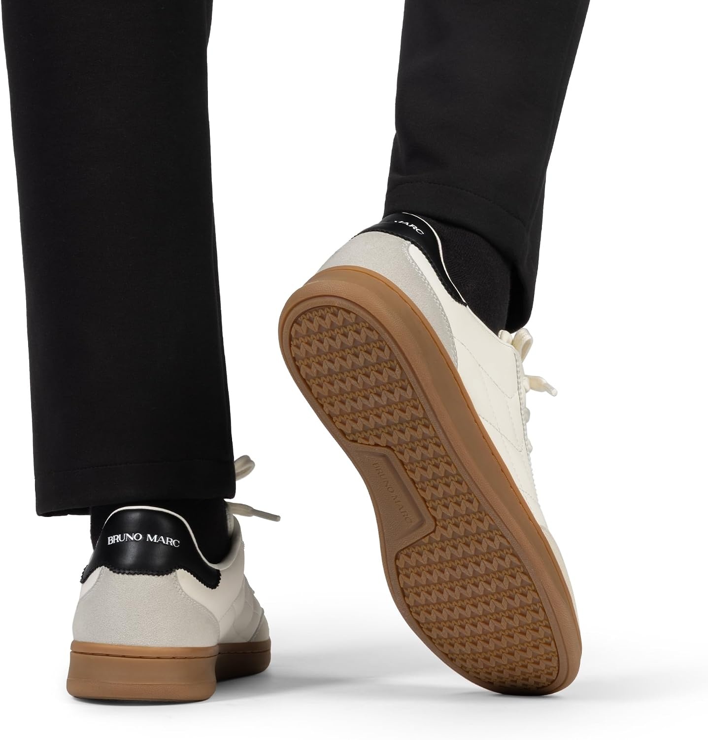 image:imageBruno Marc Mens Casual Dress Sneakers Shoes Lightweight Comfortable Fashion TToe Skate ShoesWhite