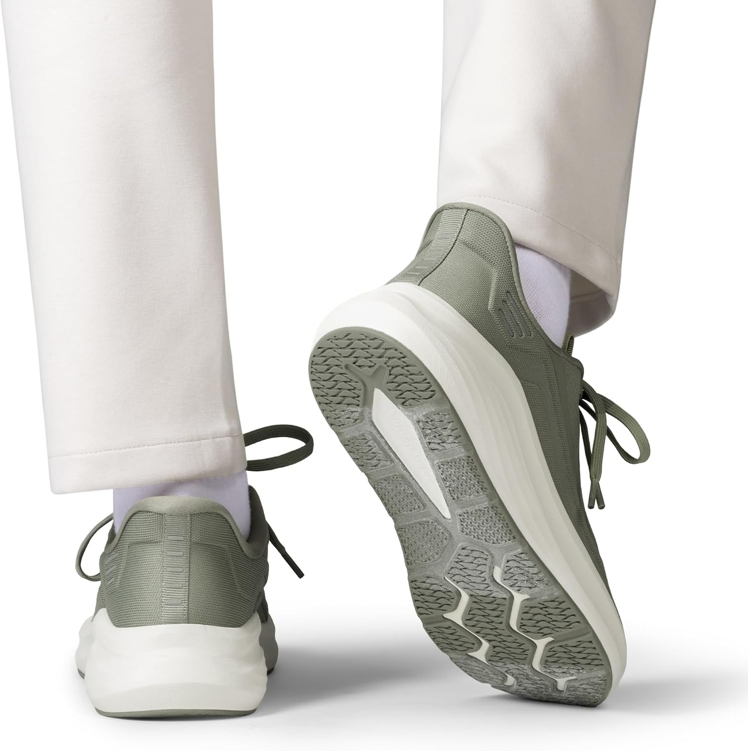 image:imageBruno Marc Mens Cushioning Casual Walking Shoes Run Small Size Up Comfort Wide Toe SneakersGreen