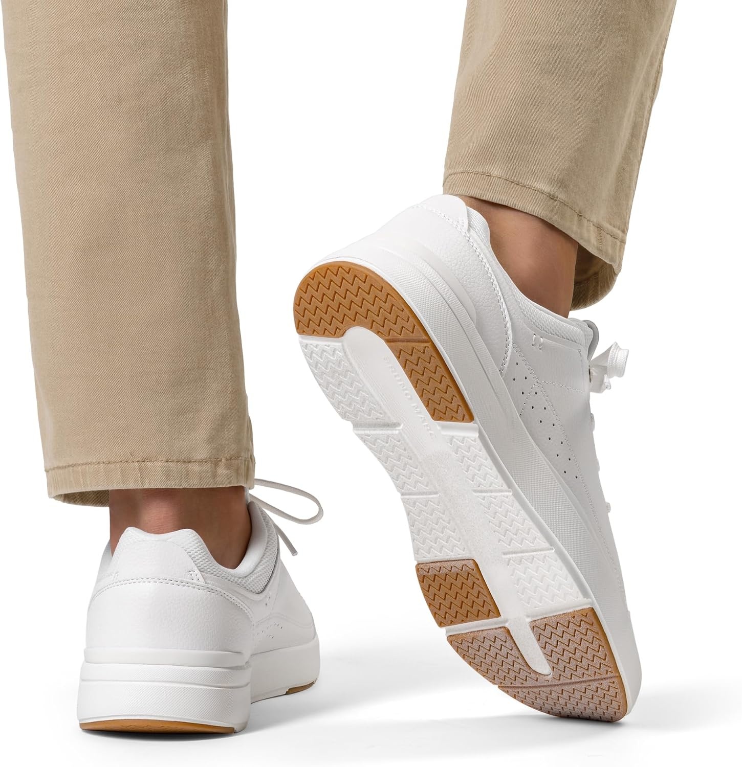 image:imageBruno Marc Mens Lightweight Casual Dress Fashion Sneakers Fashion Breathable Comfortable Flexible Skating Business Shoes Tennis Laceup Nonslip Lowtop Simpledress Walking VersatileWhite
