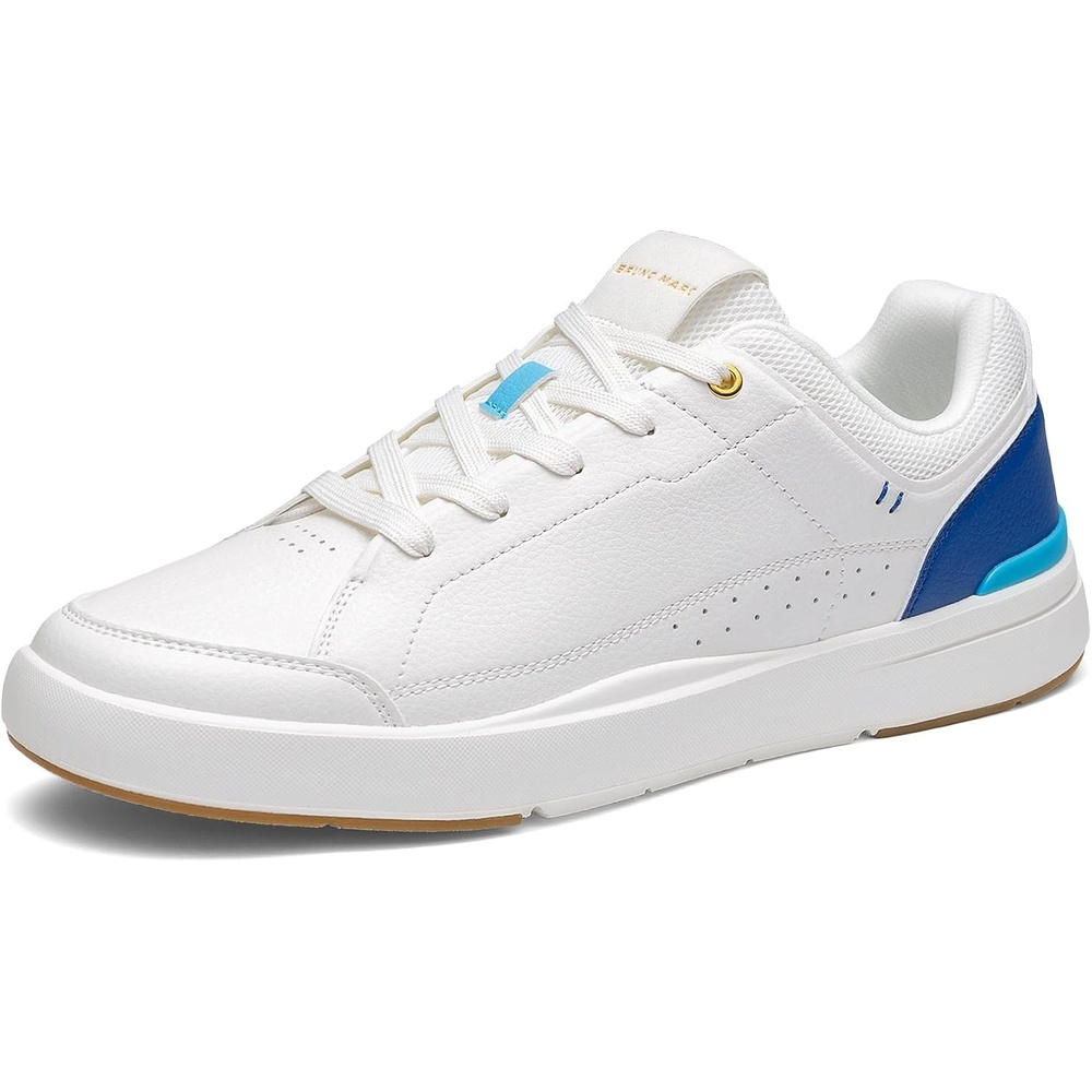 image:imageBruno Marc Mens Lightweight Casual Dress Fashion Sneakers  Fashion Breathable Comfortable Flexible Skating Business Shoes Tennis Laceup Nonslip Lowtop Simpledress Walking VersatileWhiteBlue