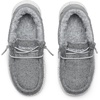 Bruno Marc Boys Girls Warm Winter Loafer Fuzzy Casual Slip On Shoes (Toddler/Little Kid/Big Kid)(Grey)