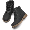 Bruno Marc Boy’s Winter Snow Boots | Non-Slip Outdoor Ankle Boots(Black)
