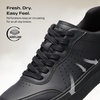 Bruno Marc Men’s Casual Dress Sneakers Tennis Shoes | All-day comfort breathable lightweight walking shoes, versatile for work, travel, shopping, and relaxed weekends.(All Black)