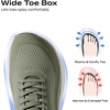 Bruno Marc Men’s Cushioning Casual Walking Shoes | Run Small Size Up Comfort Wide Toe Sneakers(Green)