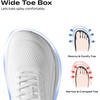 Bruno Marc Men’s Cushioning Casual Walking Shoes | Run Small Size Up Comfort Wide Toe Sneakers(White)