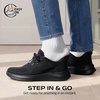 Bruno Marc Men’s Lightweight Breathable Walking Shoes | Lace-up Easy Slip-on Comfortable Casual Mesh Fashion Cushioning Flexible Durable Versatile Style(All Black)