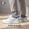 Bruno Marc Men’s Lightweight Breathable Walking Shoes | Lace-up Easy Slip-on Comfortable Casual Mesh Fashion Cushioning Flexible Durable Versatile Style(White)