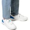 Bruno Marc Men’s Lightweight Casual Dress Fashion Sneakers | Fashion Breathable Comfortable Flexible Skating Business Shoes Tennis Lace-up Non-slip Lowtop Simpledress Walking Versatile(White/Blue)