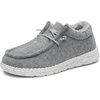 Bruno Marc Boys Girls Warm Winter Loafer Fuzzy Casual Slip On Shoes (Toddler/Little Kid/Big Kid)(Grey)
