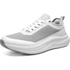 Bruno Marc Men’s Casual Mesh Sneakers Walking Shoes | Non Slip, Lightweight, Cushion, Breathable, Comfortable(White)