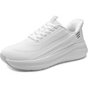 Bruno Marc Men’s Cushioning Casual Walking Shoes | Run Small Size Up Comfort Wide Toe Sneakers(White)
