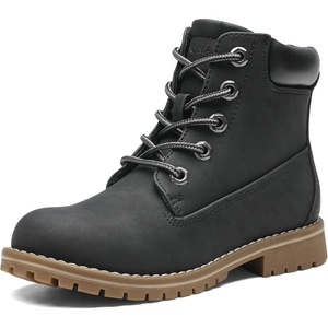 Bruno Marc Boy’s Winter Snow Boots | Non-Slip Outdoor Ankle Boots(Black)