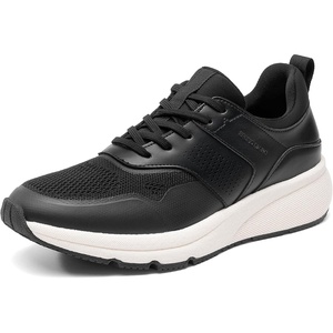 Bruno Marc Men’s Casual Fashion Sneakers | Lace-up Easy Slip-on Comfortable Casual Mesh Fashion Cushioning Flexible Durable Versatile Style(Black)