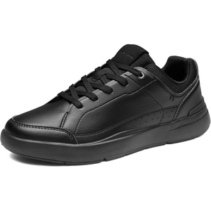 Bruno Marc Men’s Lightweight Casual Dress Fashion Sneakers | Fashion Breathable Comfortable Flexible Skating Business Shoes Tennis Lace-up Non-slip Lowtop Simpledress Walking Versatile(All Black)