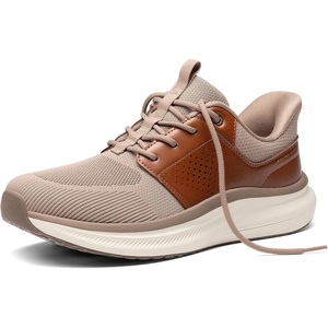 Bruno Marc Men’s Slip-on Casual Dress Sneakers | All-Day Comfort Cushioning Breathable Walking Shoes(Brown)
