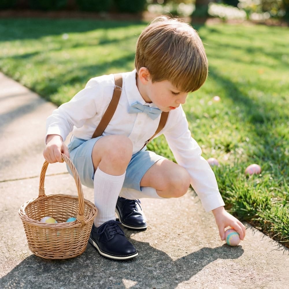image:imageBruno Marc Boys Casual Dress Uniform Oxford Comfort Uniform Formal Sneaker Shoes Smooth Upper Cushioned Steps Stable FootingBlue
