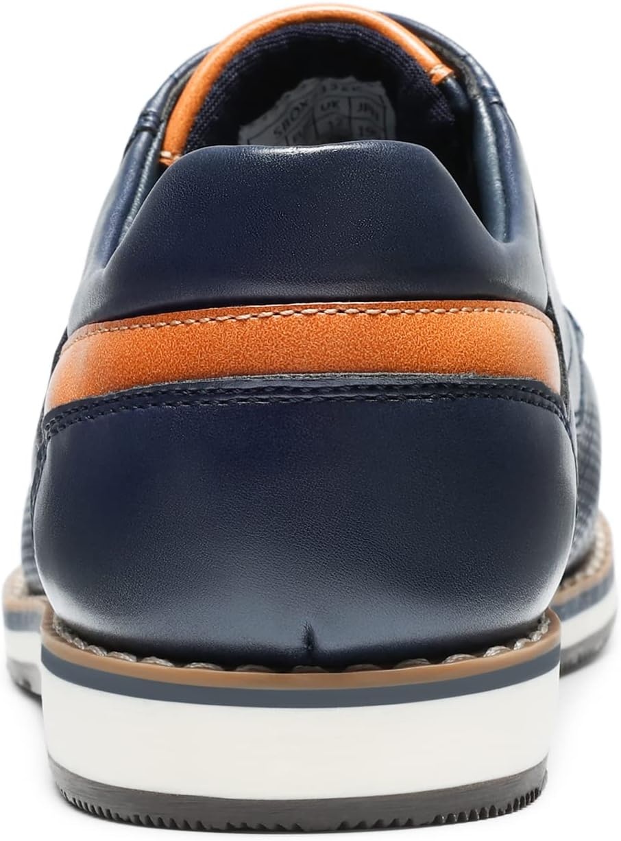 image:imageBruno Marc Boys Dress Casual Uniform Formal Shoes A textured TPR outsole allows your little boys to play or walk with greater stabilityBlue