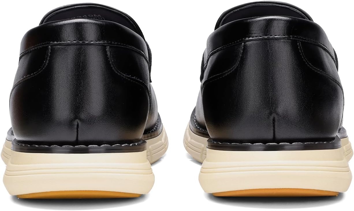image:imageBruno Marc Mens Casual Dress Shoes Penny Loafers Enhanced Comfort Slip on Supple PU Upper Sponge Insole Micro Arch Support Lightweight Daily Casual Formal Driving TravelBlack