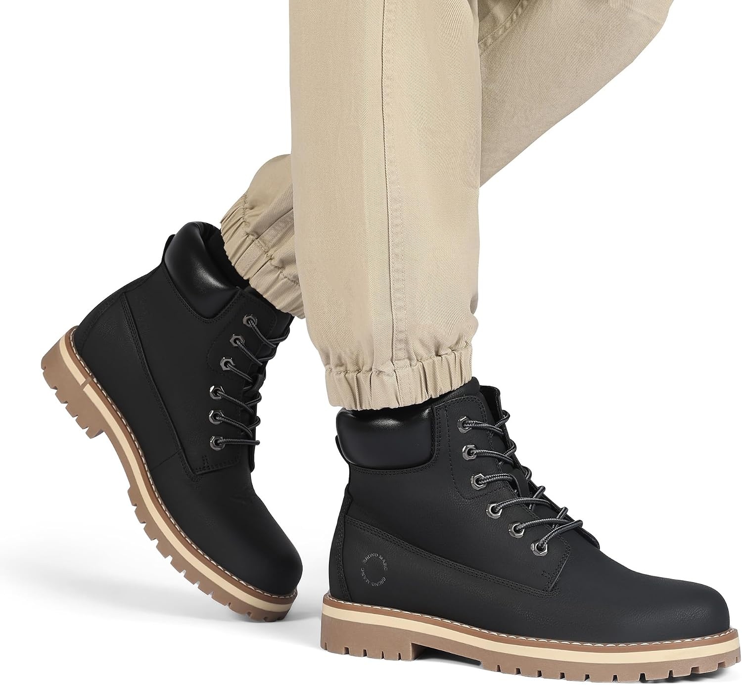 image:imageBruno Marc Mens Classic Winter Fall Casual Boots Warm ColdWeather Work Boots 30BlackMesh