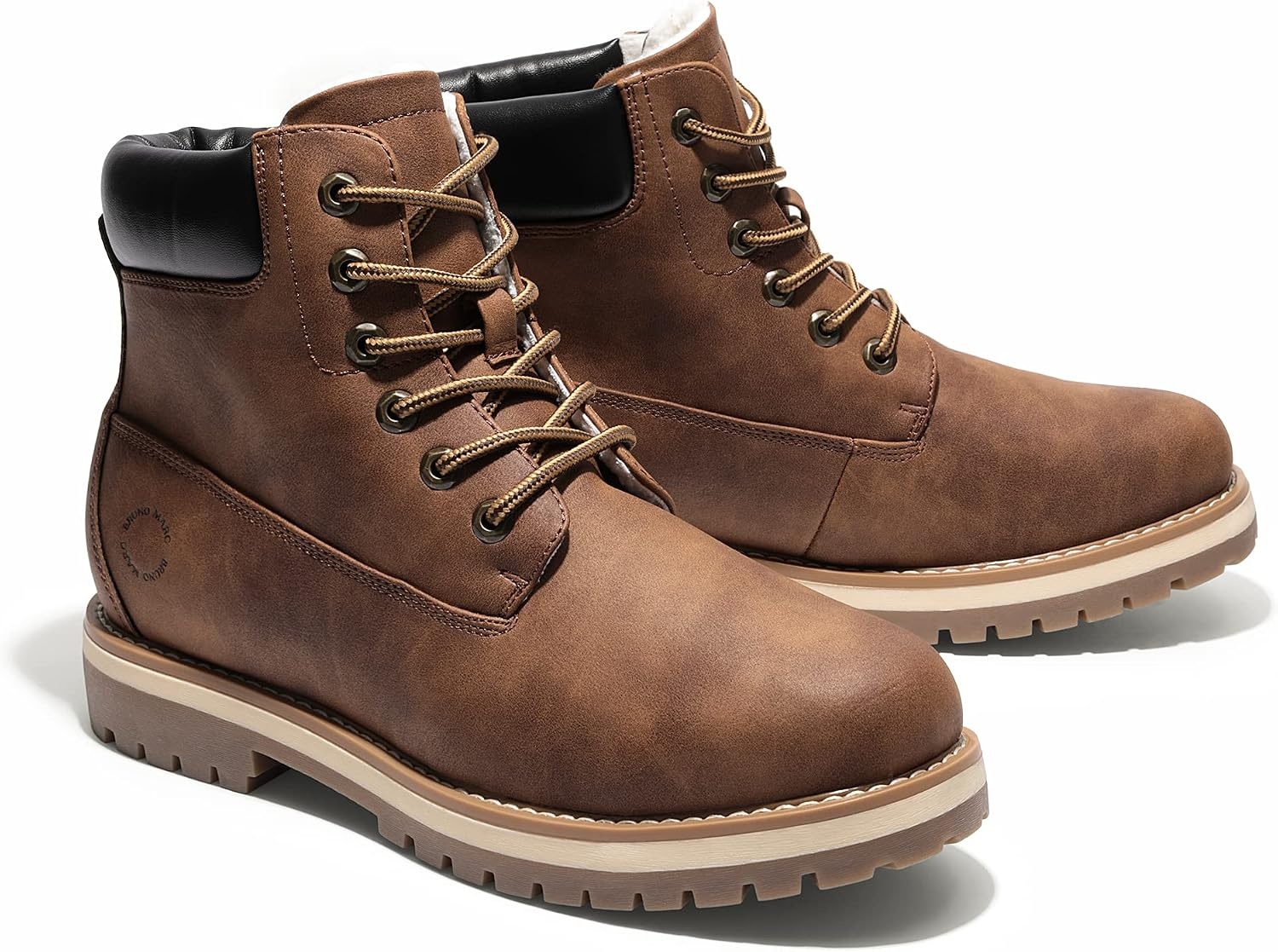 image:imageBruno Marc Mens Classic Winter Fall Casual Boots Warm ColdWeather Work Boots 30BrownFur