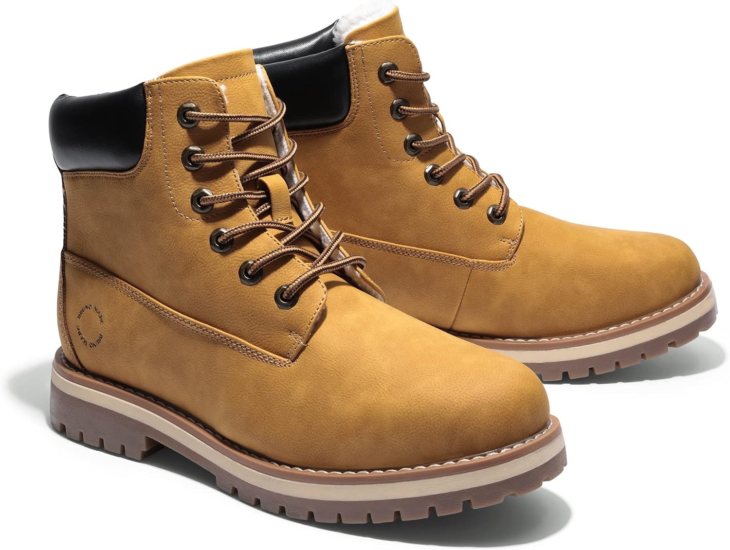 image:imageBruno Marc Mens Classic Winter Fall Casual Boots Warm ColdWeather Work Boots 30YellowFur